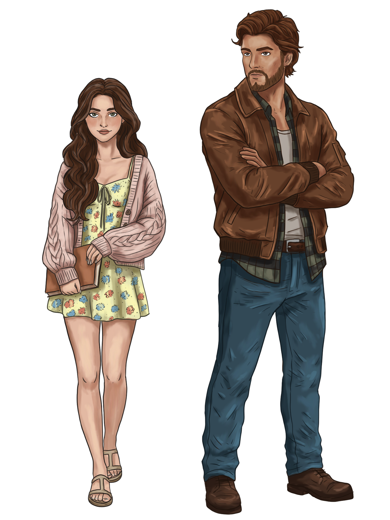 Main characters from The Rewrite